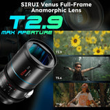 SIRUI 100mm T2.9 1.6X Full-Frame Anamorphic Lens Cinema Lens (E Mount)