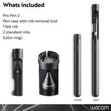 Wacom Pro Pen 2 (KP504E) - Compatible con Intuos Pro, Cintiq, Cintiq Pro & MobileStudio Pro