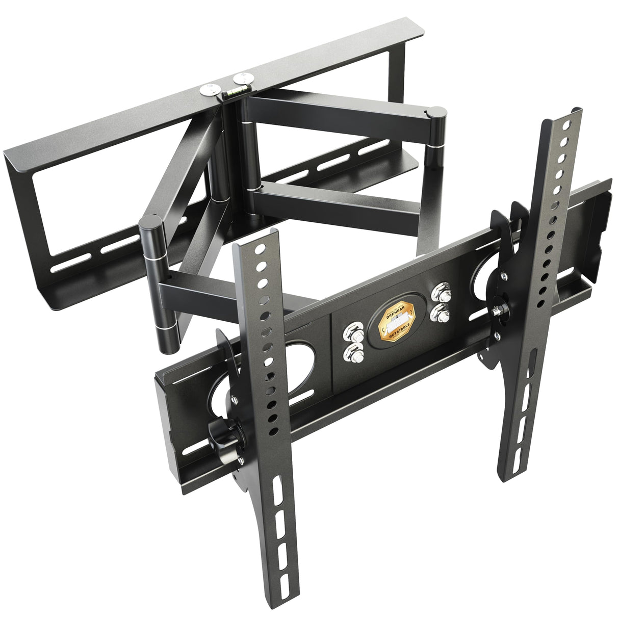 RICOO Soporte TV Pared Giratorio Inclinable Televisión 32-65" (81-165cm) R28 Brazo Universal Televisor LED/LCD/Curvo VESA 200x200-400x400 Negro
