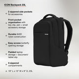 Incase, ICON Backpack Unisex adulto, Negro, Talla única