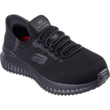 Skechers Tilido Ombray, Botas de construcción Mujer, Black Textile/Synthetic, 38 EU