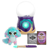 Magic Mixies My Crystal Ball Blue, Juguete Interactivo de Magia, Bola de Cristal mágica con Luces, Efectos y Sonidos, y un muñeco de Peluche Suave para cuidar, con Accesorios, Famosa (MGX06000)