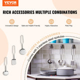 VEVOR Juego de Cocina de Madera de Esquina con Luces y Sonidos, Cocina con Máquina de Hielo, Horno, Fregadero, Reloj, Microondas, Refrigerador y Accesorios para Niños Pequeños y Preescolares, Marrón