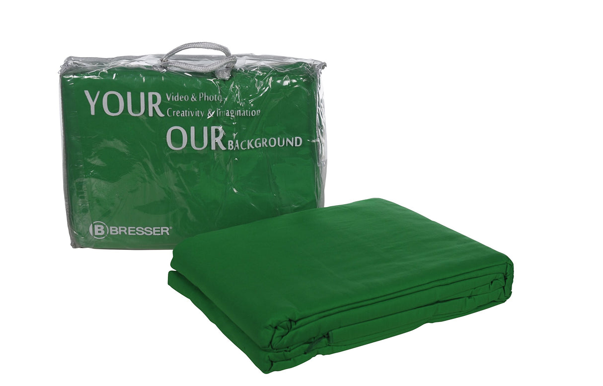 Bresser Y-9 Tela de fondo color verde croma 6x6m