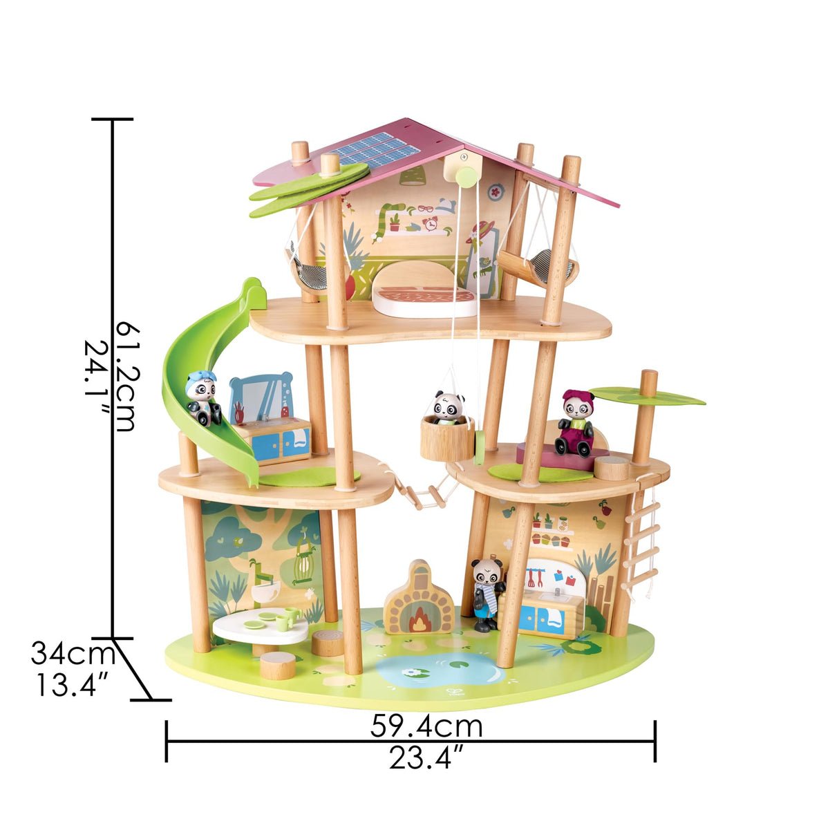 Hape Casa de Bambú de los Osos Pandas