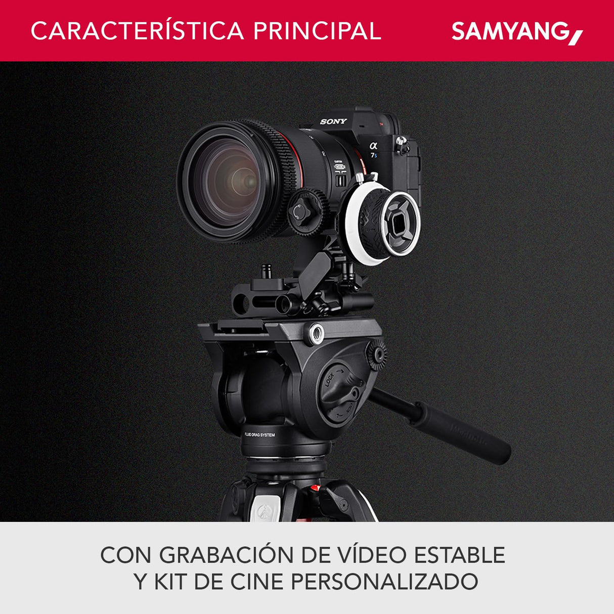 SAMYANG AF 24-70 mm F2,8 FE con estación de Lente para Sony E – Enfoque automático de Formato Completo y Objetivo APS-C 24-70 mm Zoom F 2.8 para cámaras Sony Alpha A7 A9 A1 A7C A6000 Series