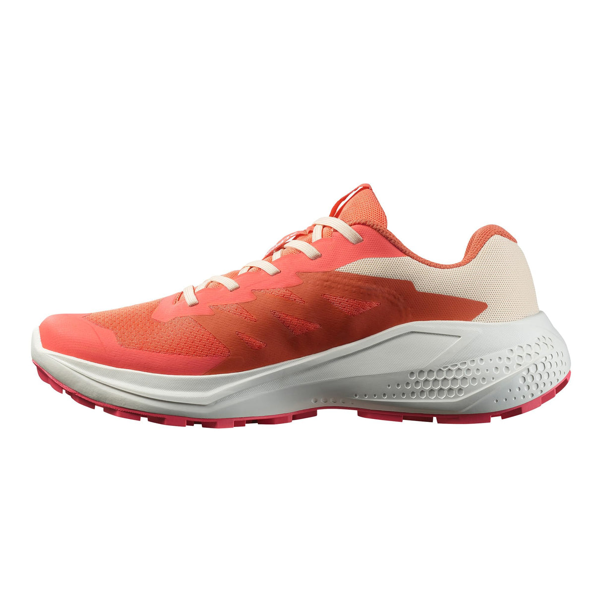 Salomon ALPHAGLIDE, Zapatos de senderismo para Mujer, Emberglow White Rouge Red, 40 EU