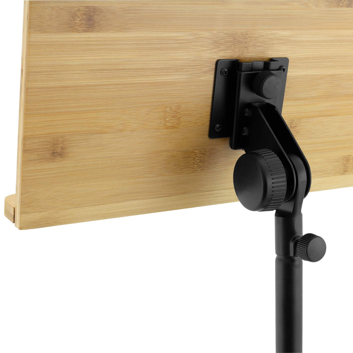 Theodore - Soporte de madera de bambú para música orquestal, soporte de música de escritorio de bambú con base de trípode