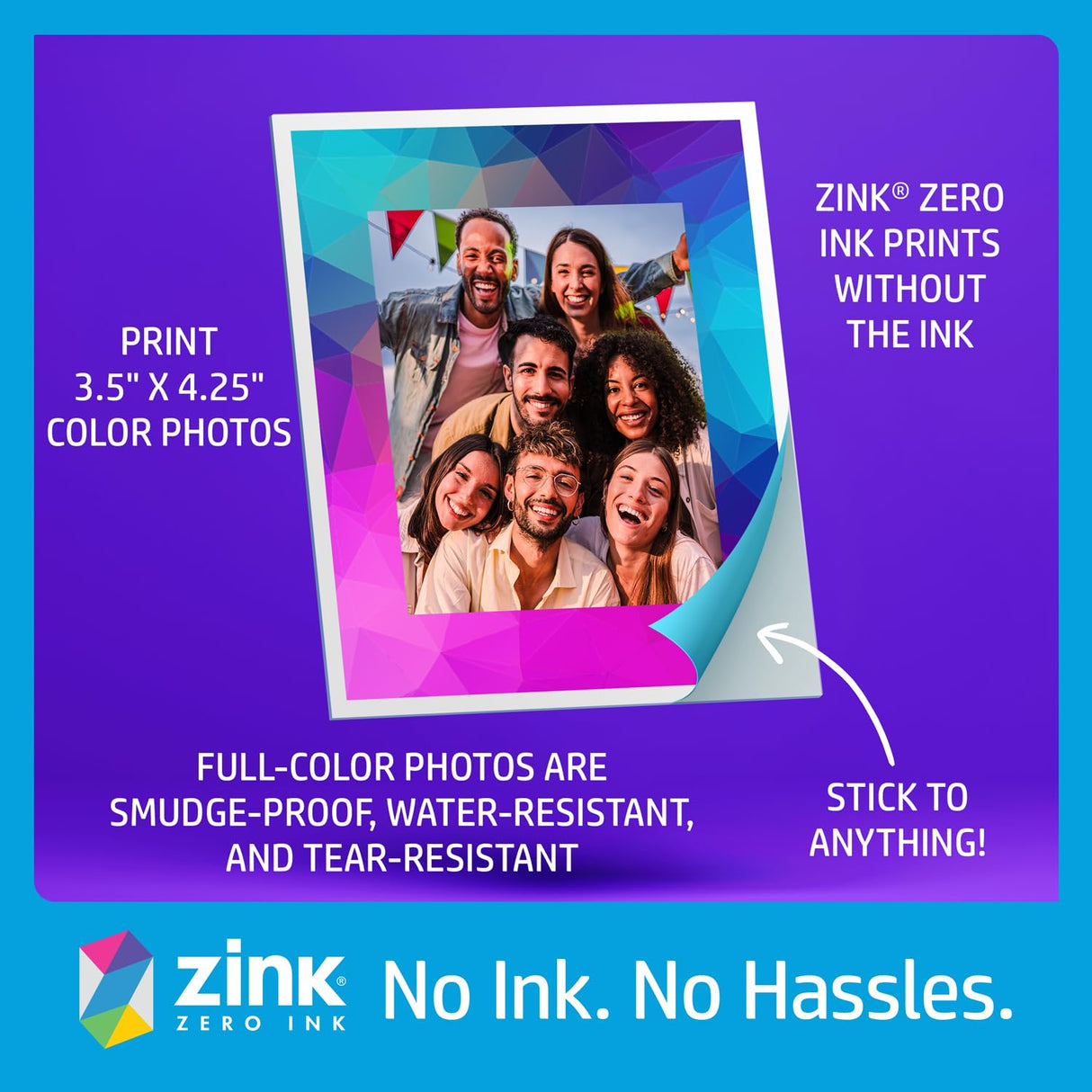 HP Sprocket Cabina fotográfica Impresora instantánea de Color (Rosa) + Papel Zink (100 Hojas) + Fondo fotográfico de Boda (1)