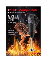 ESGE 98215 ESGE-Zauberstab M 200 - Batidora de mano para barbacoa, hasta 17.000 rpm, 200 W, con accesorio para picar, color negro