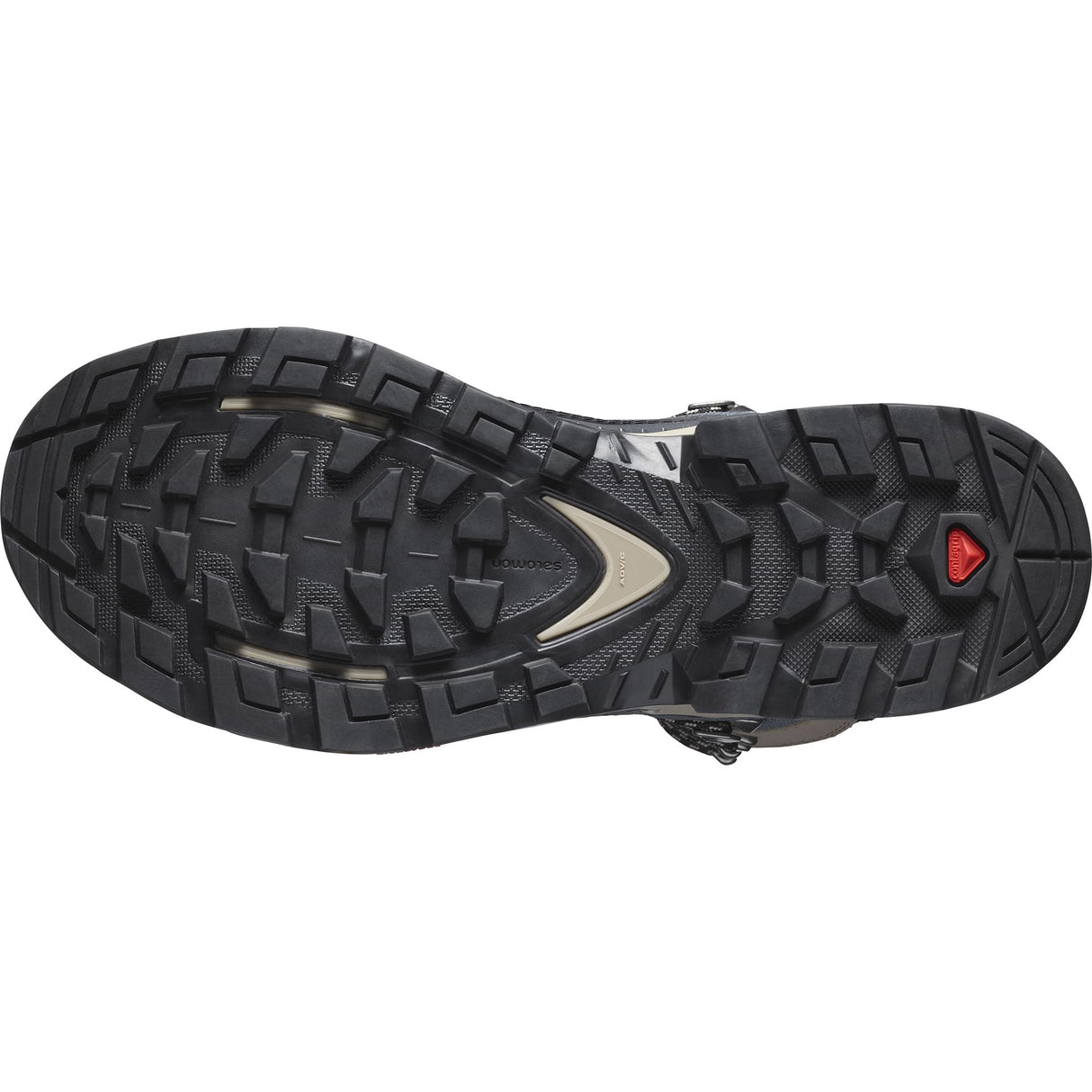 Salomon Quest Element Gore-Tex Botas de Senderismo de Piel para Mujer, Impermeable, Agarre Máximo, Zapatos Trekking, Ebony, 37 1/3