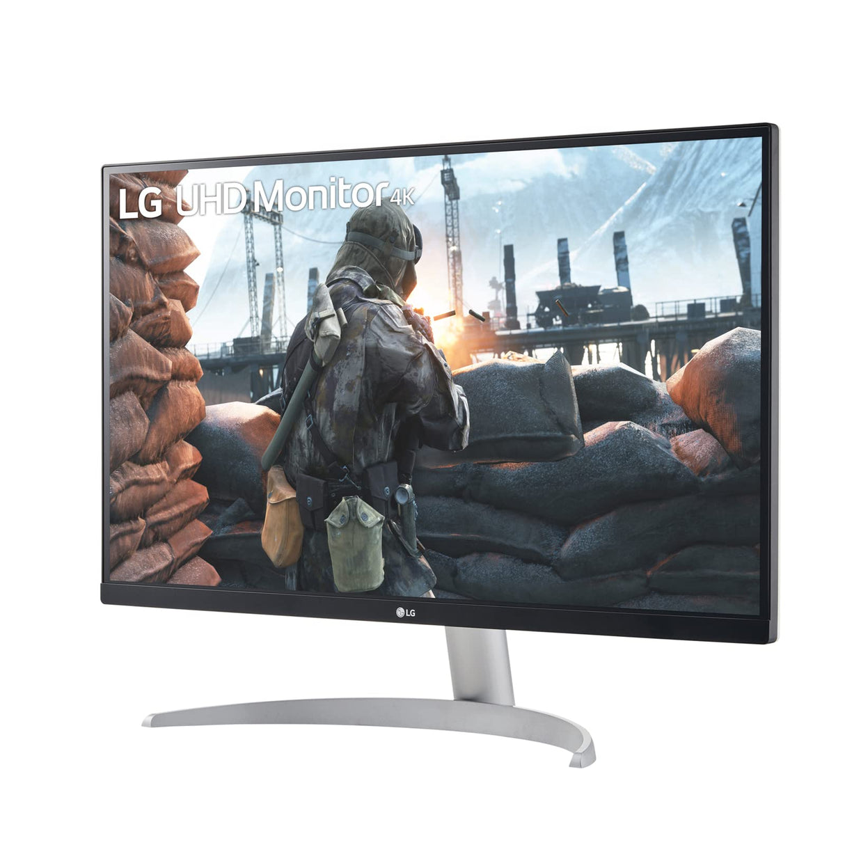 LG 27UP600-W - Monitor 4K UHD 27 pulgadas, Panel IPS: 3840x2160, 60Hz, 5 ms, 1000:1, 400nit, DCI-P3 95%, 16:9, HDMI, DisplayPort, Conectividad Universal, Inclinación Ajustable, Color Negro