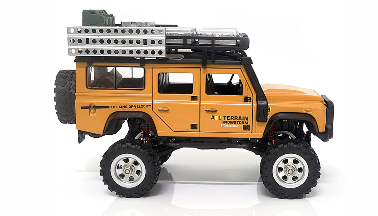 Amewi D90X28 Metal Scale Crawler 4WD 1:28 RTR Amarillo RC Control Remoto