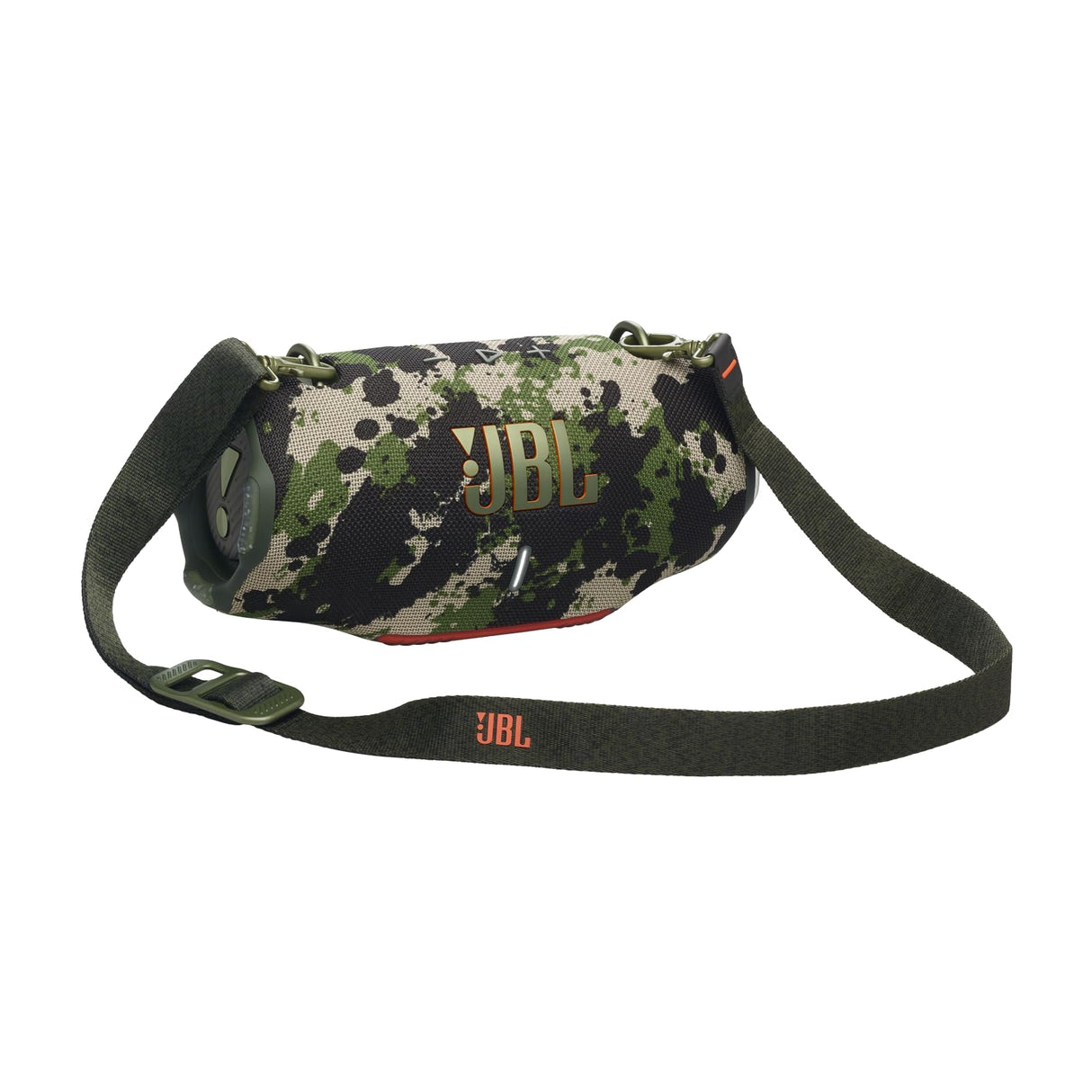 JBL Xtreme 4 Musikbox in Camouflage – Tragbare Bluetooth-Lautsprecher-Box mit tiefem Bass, KI-Sound-Boost und integrierter Powerbank – Wasserfest und staubfest ohne PD-Adapter – 24 Laufzeit