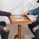 VEVOR Juego de ajedrez de Damas y Backgammon 3 en 1, Tablero de ajedrez de Madera 44 x 67,5 cm, Mesa de Juego combinada de Lujo, Materiales de Regalo Ideales para Juegos de Mesa