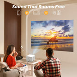 YABER Proyector Portátil 4K Full HD 1080P Nativo con Sonido JBL & Enfoque Automático 1s, WiFi 6 Bluetooth, para Cine en Casa/Exterior Compatible con Móvil/iOS/Android/TV Stick/PS5/HDMI
