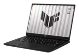 ASUS TUF Gaming FA401UV-RG002 - Ordenador Portátil Gaming de 14" WQXGA (AMD Ryzen 7 8845HS, 32GB RAM, 1TB SSD, NVIDIA RTX 4060 8GB, Sin Sistema Operativo) Gris Jager - Teclado QWERTY español