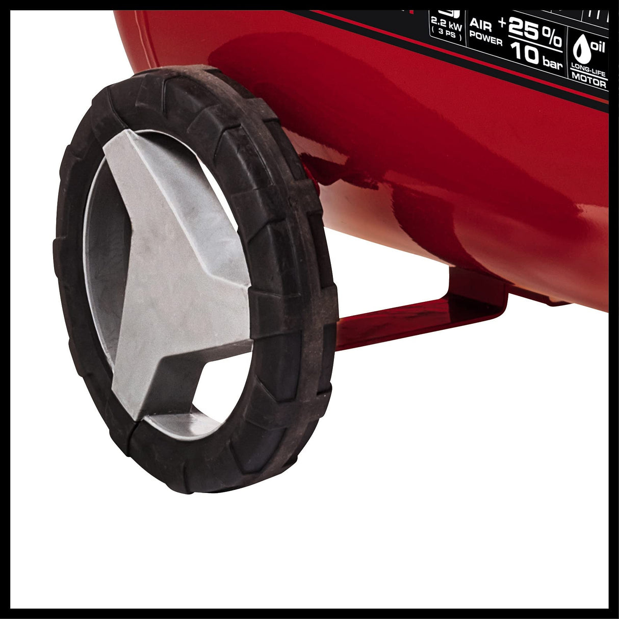 Einhell Compresor TE-AC 400/50/10 V (cilindro en V lubricado por aceite, 2200W, 10 bar, tanque de 50L, capacidad de aspiración de 400l/min, reductor de presión, 2 manómetros y 2 acoplamientos rápidos)