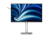 Philips 24B2N4200 - Monitor FHD de 24 Pulgadas, Altavoces, Altura Ajustable (1920 x 1080, 120 Hz, VGA, HDMI 1.4, DisplayPort 1.2, concentrador USB) Negro Gris