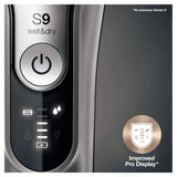 Braun Series 9 9385cc Afeitadora Eléctrica Hombre de Última Generación, Afeitadora Barba con Estación Limpieza y Carga Clean&Charge, Funda, Color Grafito