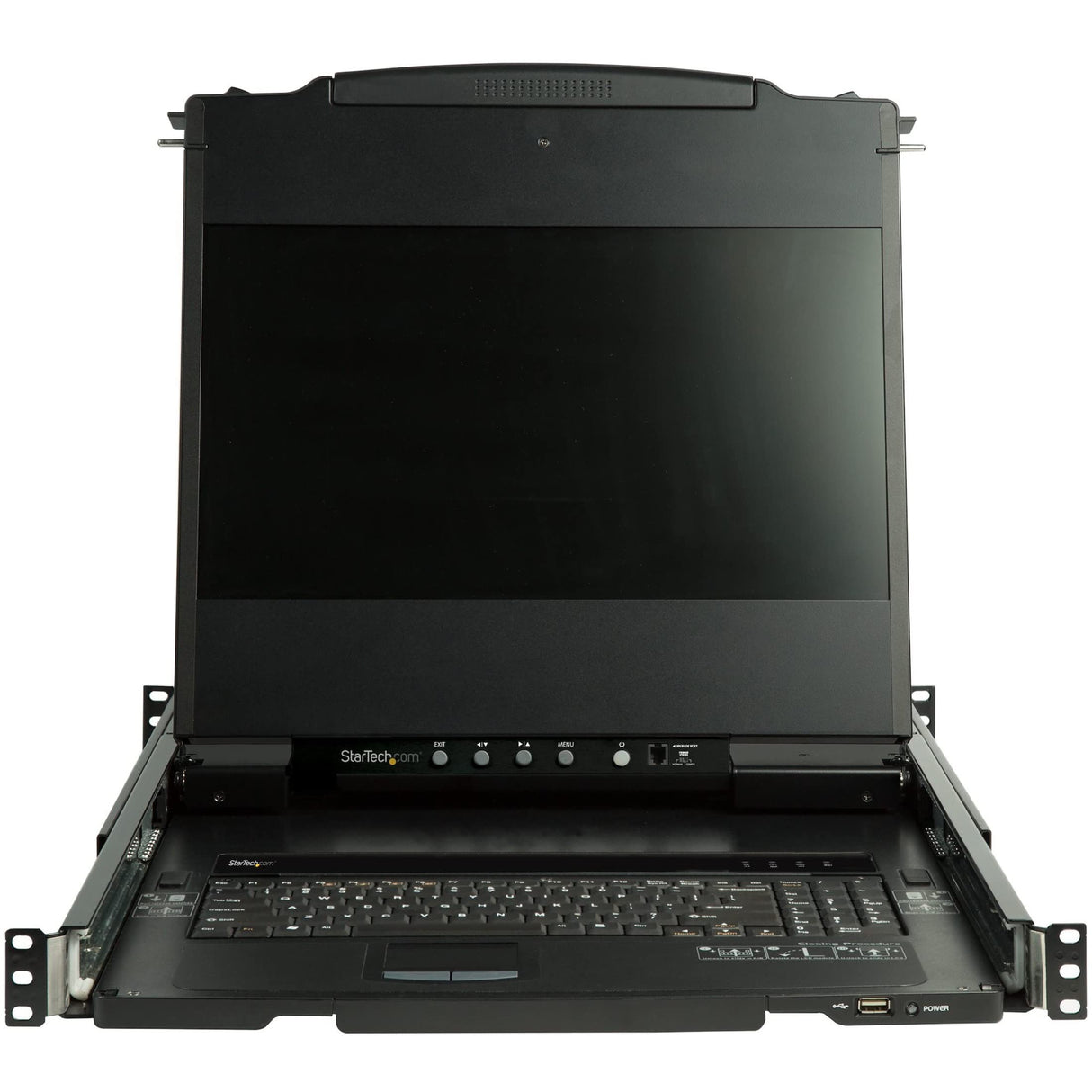 StarTech.com Consola KVM HD de 17" para Rack - de Riel Doble - Incluye Cables y Brackets de Montaje - DVI y VGA - LCD de Montaje en Rack