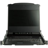 StarTech.com Consola KVM HD de 17" para Rack - de Riel Doble - Incluye Cables y Brackets de Montaje - DVI y VGA - LCD de Montaje en Rack