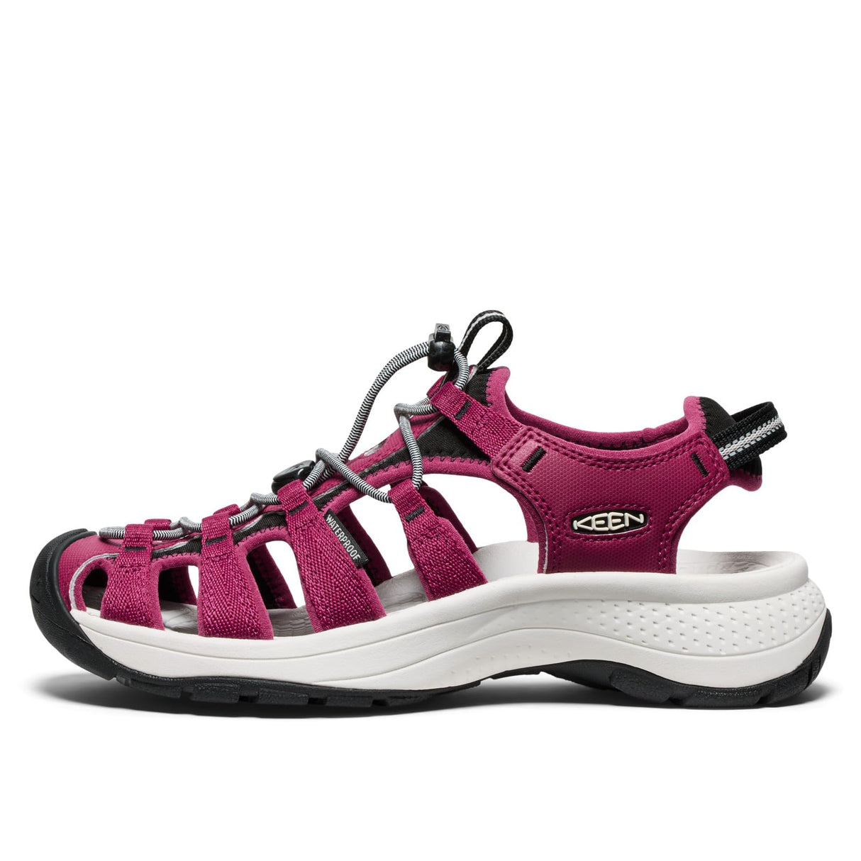 KEEN Sandalia Astoria West, Mujer, Beaujolais Star White, 36 EU