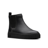 Clarks Premium Mayhill Top Chelsea Botas para mujer, cuero negro, 5 UK, Piel negra, 38 EU