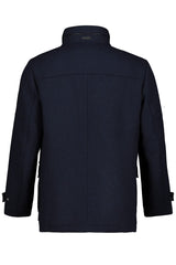 JP 1880 Chaqueta de Mezcla de Lana, Impermeable, Cuello Alto, Azul Marino Oscuro, XXXXL para Hombre