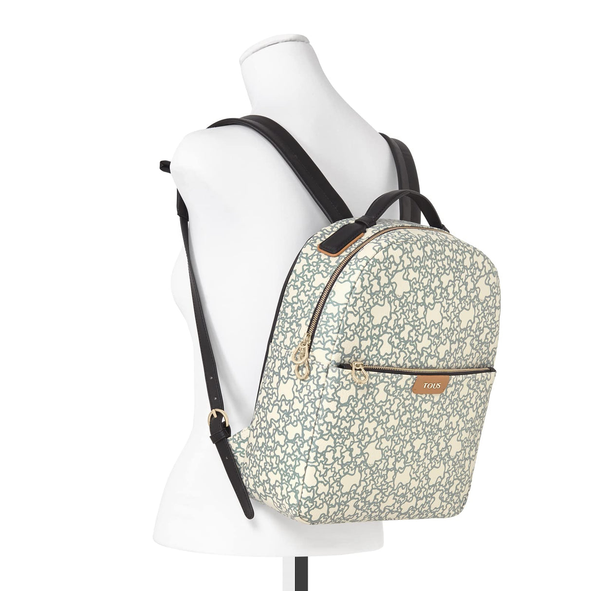 Tous 2001037543, Mochila Kaos Mini Beige-Negro Women's, One Size