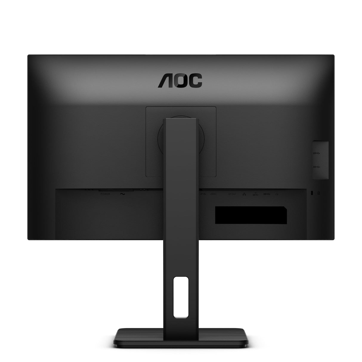 AOC 24P3CV Monitor 24 Pulgadas FHD, 100Hz, IPS, 4 ms GtG, Adaptive Sync., Altura Ajustable, Altavoces (1920x1080, 1x HDMI 1.4, 1x DP 1.2, USB-Hub), Negro