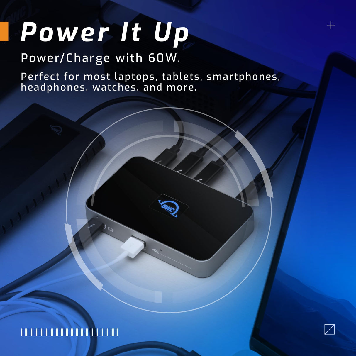 OWC - Hub Thunderbolt - Hub Thunderbolt 4 con 5 Puertos para Mac y Windows