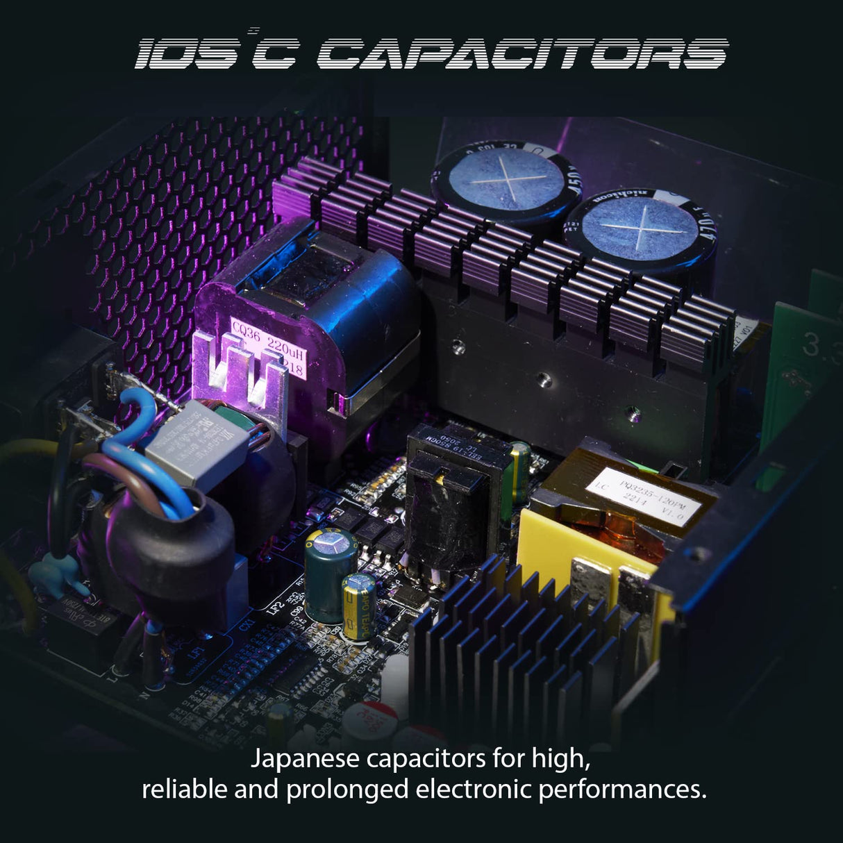 SPYCO - Fuente de Alimentación Gaming 1000 W, 80 Plus Platinum, Totalmente Modular, Ventilador Silencioso, Condensadores Japoneses 105°C, Puerto PCIe 5.0, Negro