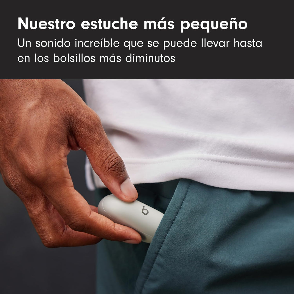 Beats Solo Buds — Auriculares intraurales Bluetooth inalámbricos | 18 Horas de autonomía | Compatibilidad con Apple y Android | Micrófono Integrado - Gris tormenta