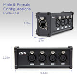 LyxPro 4 canales 3 pines multi red XLR cable Breakout para iluminación de sonido y grabación de estudio macho y hembra a RJ45 Ethercon