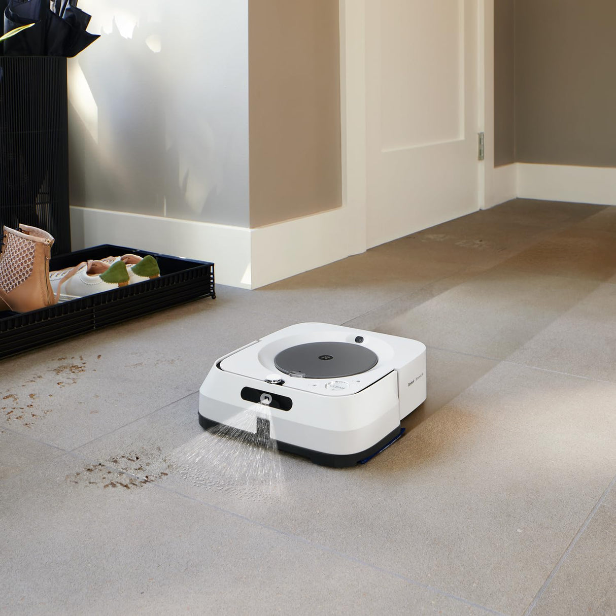 iRobot Braava Jet M6 Robot friegasuelos, Pulverizador de Chorro a presión, Friega, WiFi, App