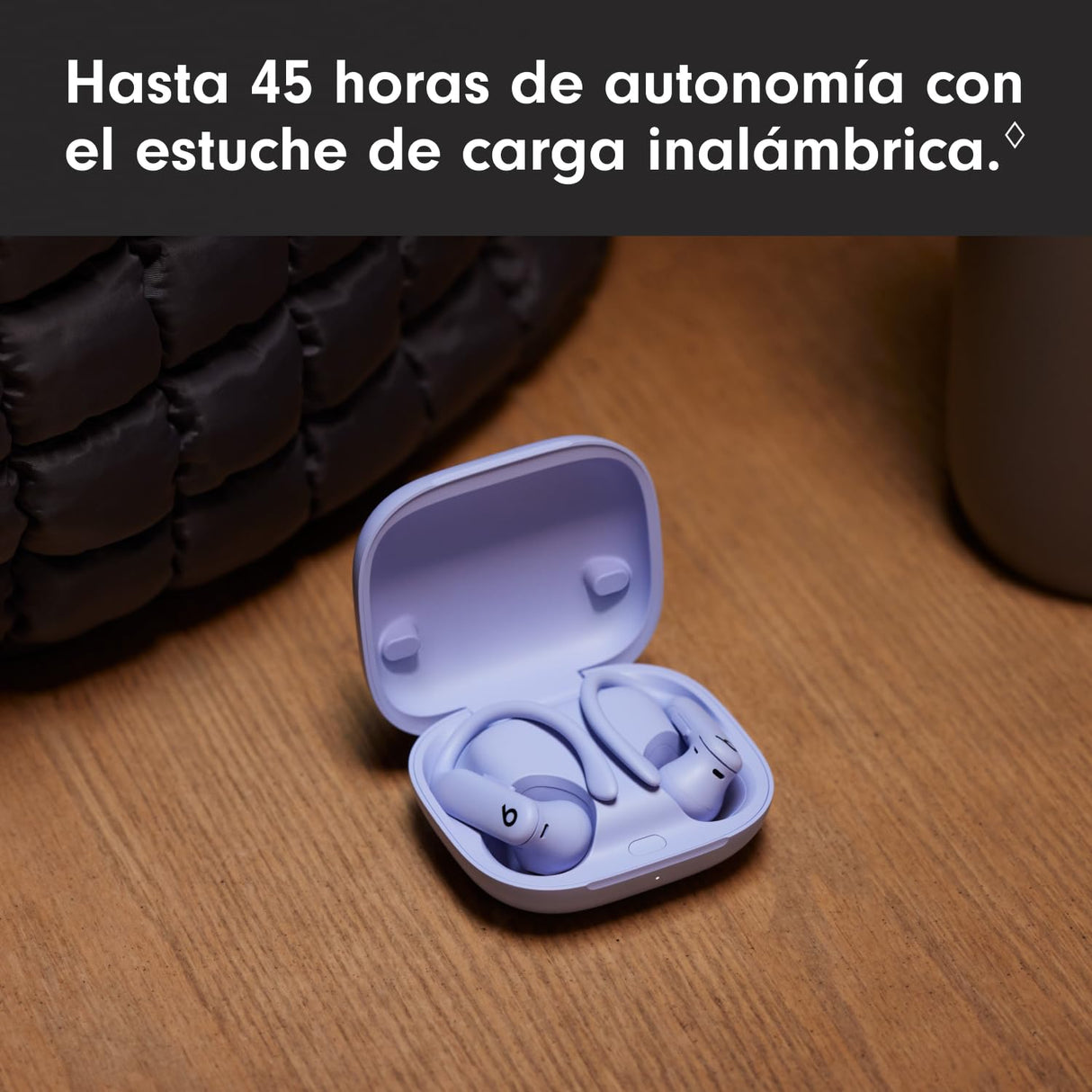 Beats Powerbeats Pro 2 Auriculares Bluetooth inalámbricos- Cancelación Activa del Ruido, clasificación IPX4, hasta 45H con Estuche de Carga, Funciona con Apple y Android - Púrpura Intenso