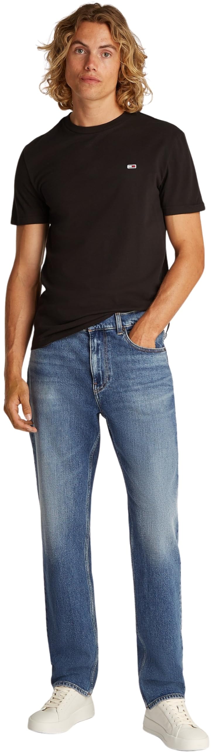 Tommy Jeans Vaqueros Hombre Ryan Slim Straight Leg, Azul (Denim Medium), 30W/38L