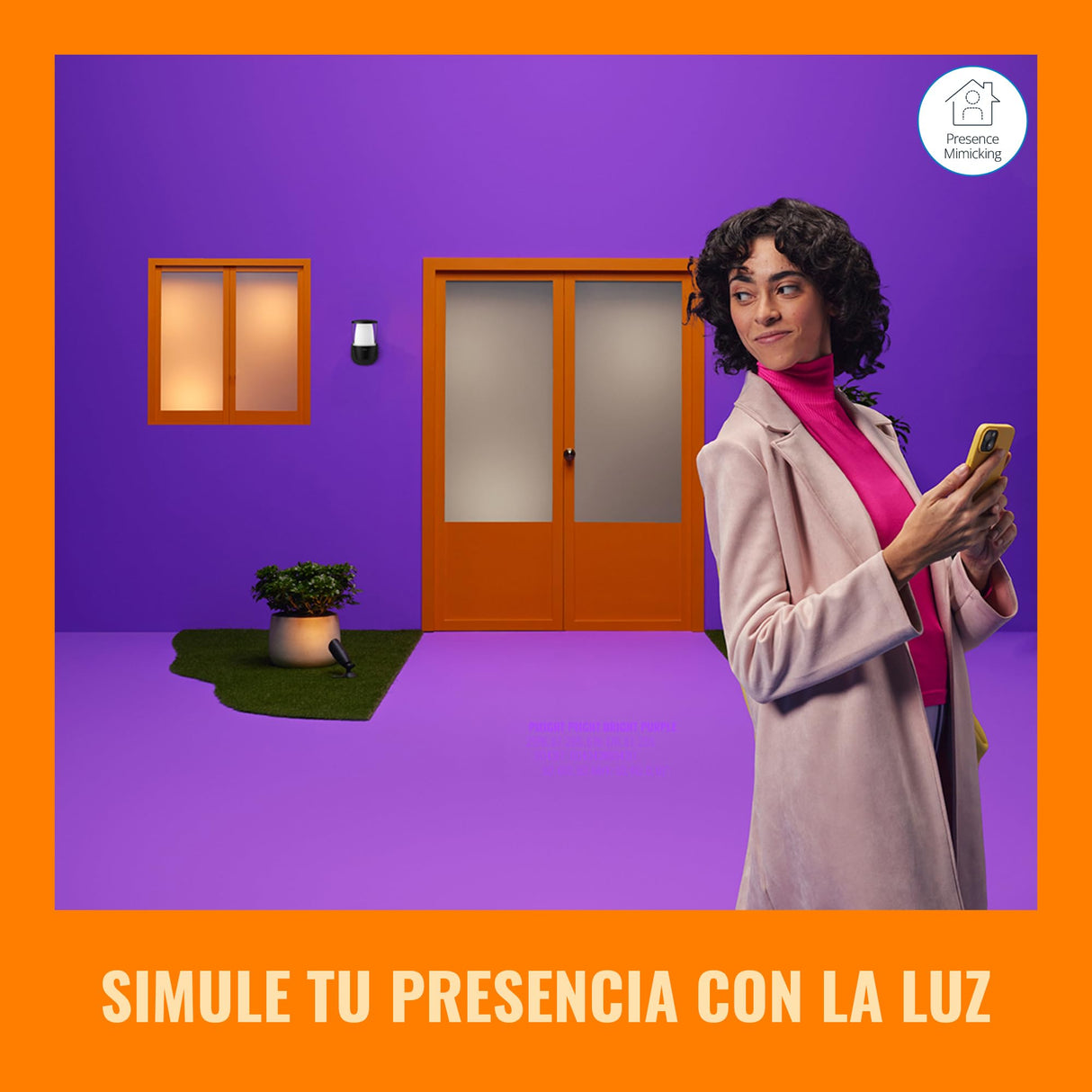 WiZ Cámara de Seguridad para Exteriores Vídeo Full HD, visión Nocturna IR, detección de Movimiento y Sonido, se Conecta a tu Wi-Fi, Control por Voz/App, Funciona con Google Home, Alexa y HomeKit.