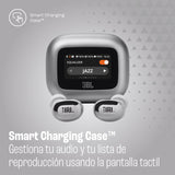 JBL Live Buds 3 Auriculares inalambricos de botón,True Wireless con cancelación de ruido adaptable, hasta 40 horas de reproducción, Bluetooth, audio de alta resolución, plateado