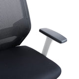 Rocada | Silla Oficina Ergonómica Regulación Lumbar | Silla con Ruedas, Reclinable y Cómoda | Tapizada con Malla y Tela Ignífuga | Color Negro