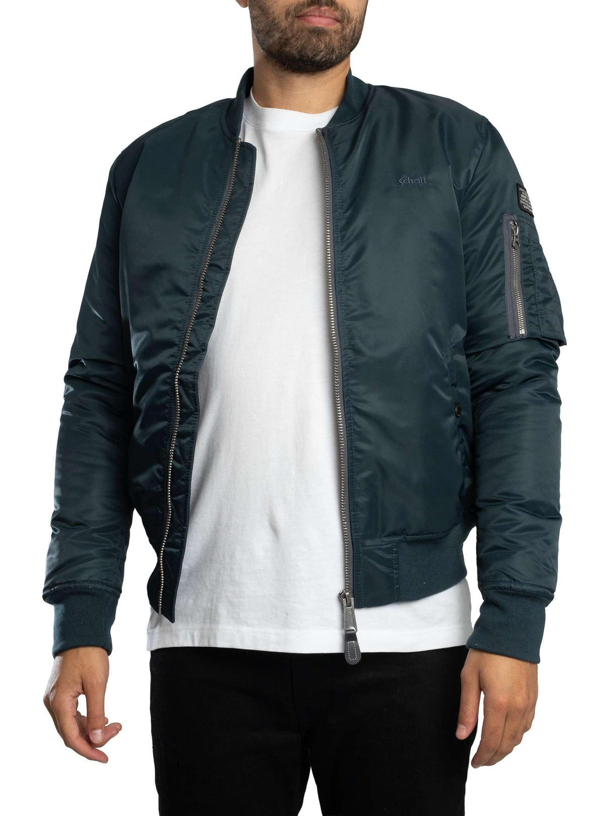 Schott NYC AIRFORCERS, Bomber para Hombre, Armada, M