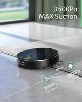 zoozee Z70 Robot Aspirador y fregasuelos con LiDAR navegador láser, succión de 3500 Pa y 5200mAh, Ideal Mascotas - Sugerencias Personalizadas - 5GHz Wifi-Compatible con tu Asistente de Voz