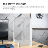 MONTECH HS02, ATX Mid-Tower PC Case, Gaming PC, High-Airflow, Reversible Layout, Sturdy Curved Tempered Glass Front Panel, Sink-in Design, Toolless Panels, Black, US