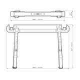PACK 2 C700 CABALLETES/MESA DE TRABAJO TB-C700-2 TOUGH BUILT