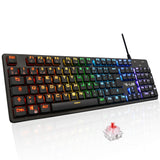 The G-Lab Clavier Gaming filaire Low PROFIL Switch Rouge - RGB - Logiciel de personnalisation - Design Slim et robuste
