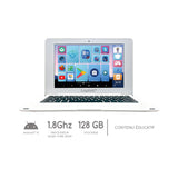 Lexibook LAPTAB 10, Ordenador portátil con Pantalla táctil, para Toda la Familia, Contenido Educativo y Divertido, Funciona con Android, Control Parental, Ultra Delgado y Ligero, LT10FR