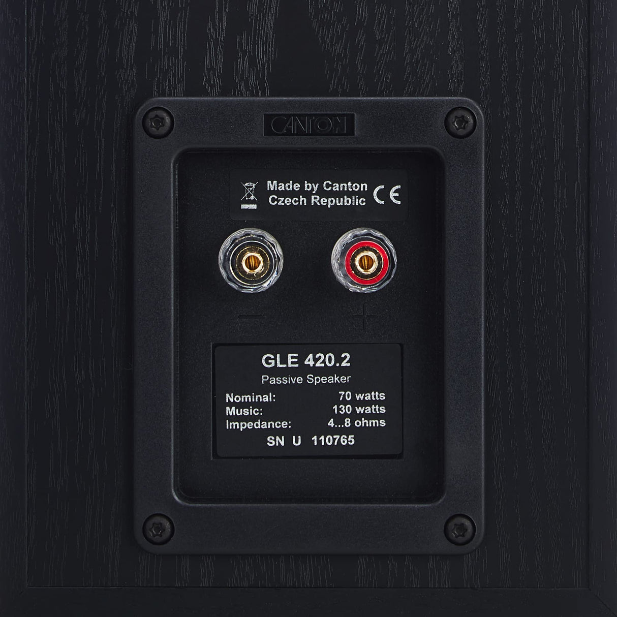 Canton GLE 420.2 - Altavoces (2,54 cm (1"), 15,24 cm (6"), 2,5 cm, 70W, 120W, 42 - 30000 Hz) Negro
