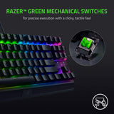 Razer BlackWidow V3 Tenkeyless (Yellow Switch) - Teclado compacto para juegos con interruptores mecánicos (teclas ABS, iluminación RGB Chroma) Teclado Español - Negro