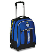 Seven Inter Big Trolley Fútbol Escuela Fija, Azul, 2 en 1, Doble Uso, Trolley y Mochila, Escuela Primaria, Niño, turquesa, Talla única, Casual
